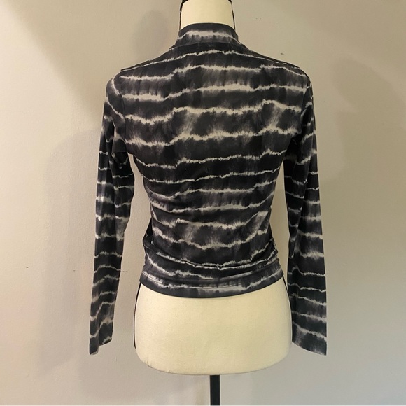 Y2k kaotiko grey and white tie dye long sleeve top - Picture 2 of 5